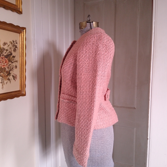 J. CREW Pink Tweed Jacket - Picture 6 of 7